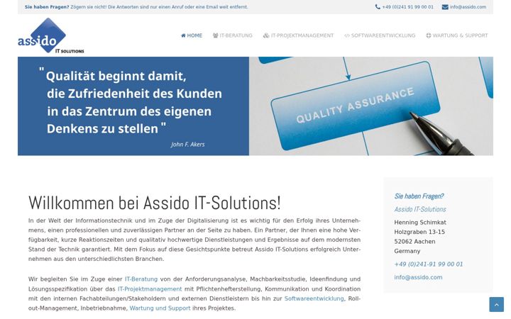 Screenshot of assido.com