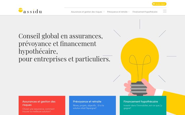 Screenshot di assidu.ch