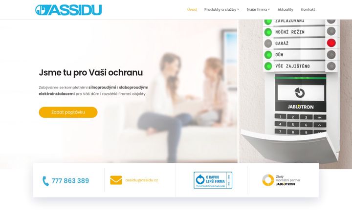 Screenshot of assidu.eu