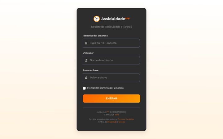 Screenshot of assiduidade.app