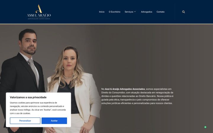 Screenshot of assiearaujo.adv.br