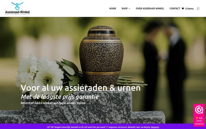 Screenshot of assieraadwinkel.nl