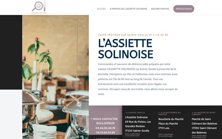 Skjámynd af assiettesolinoise-traiteur.fr