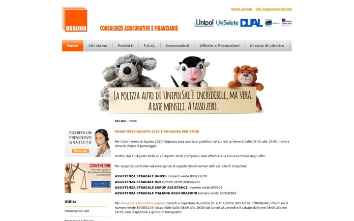 Screenshot of assimaassicurazioni.it
