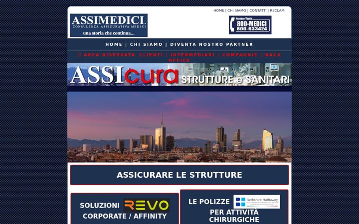 Screenshot of assimedici.it