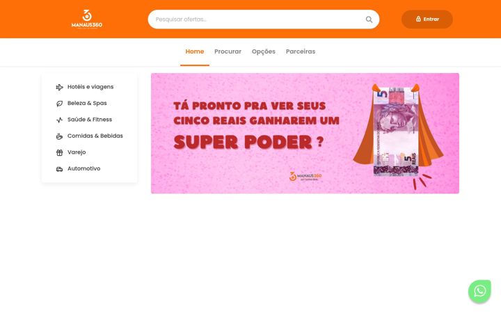 Ekrano kopija assinantemanaus360.com.br