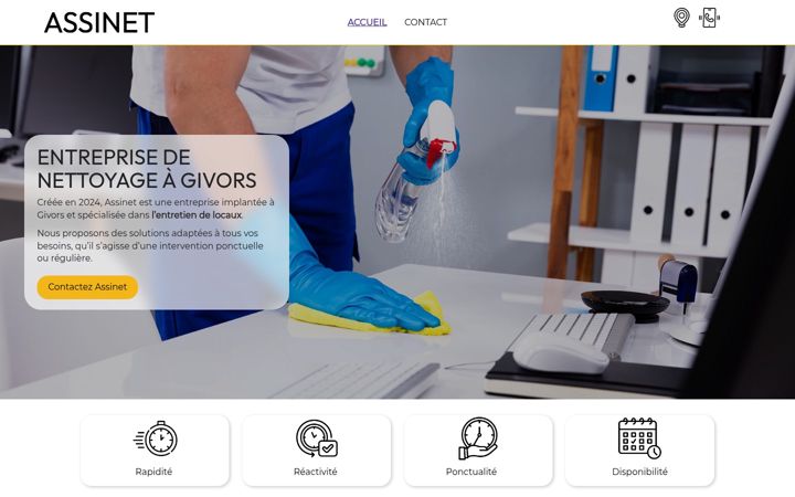 Screenshot of assinet.fr