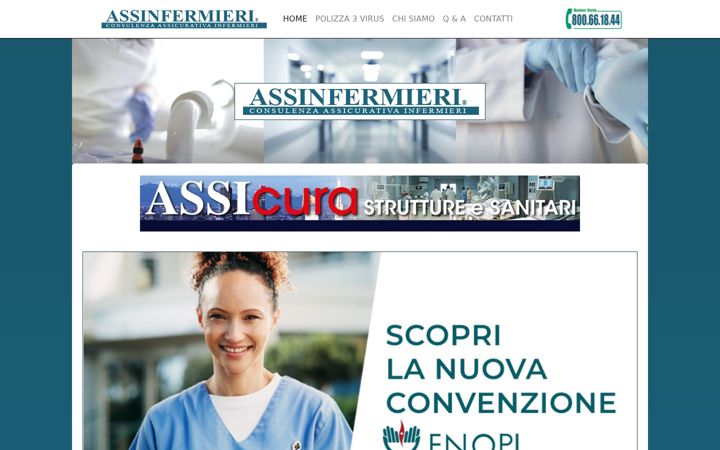 Ekrano kopija assinfermieri.it