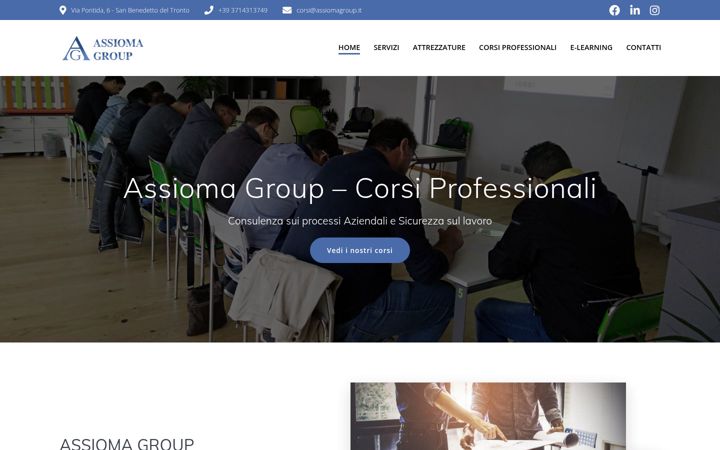 Screenshot of assiomagroup.it
