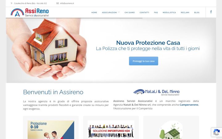 Screenshot of assireno.it