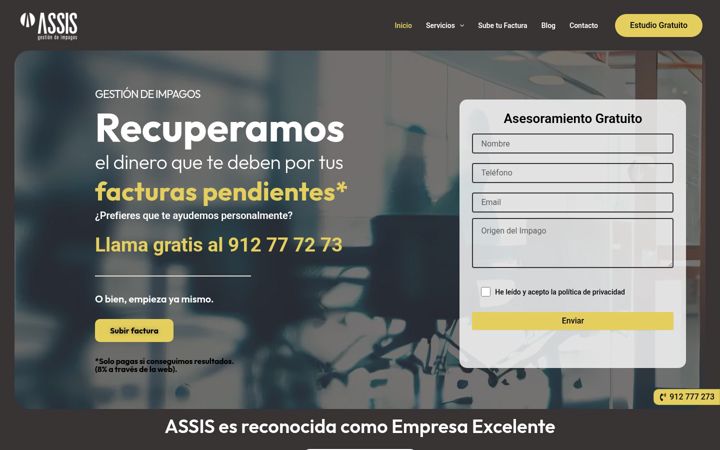 Screenshot of assis.es