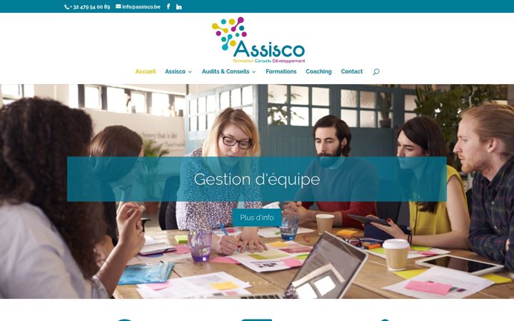Screenshot of assisco.be