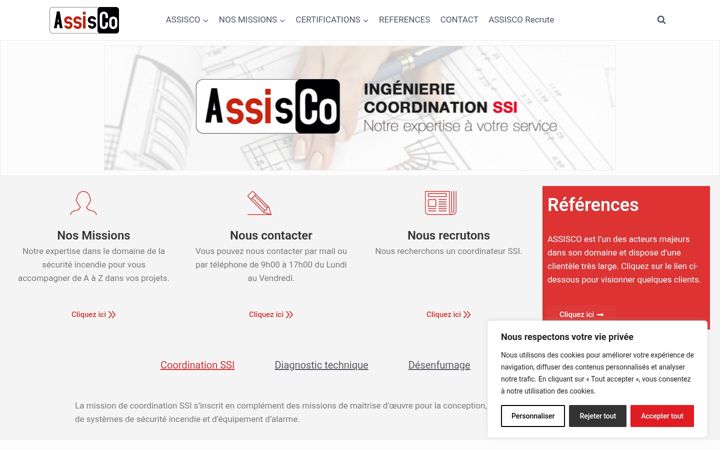 Screenshot of assisco.com