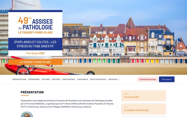 Ekrano kopija assises-de-pathologie.fr