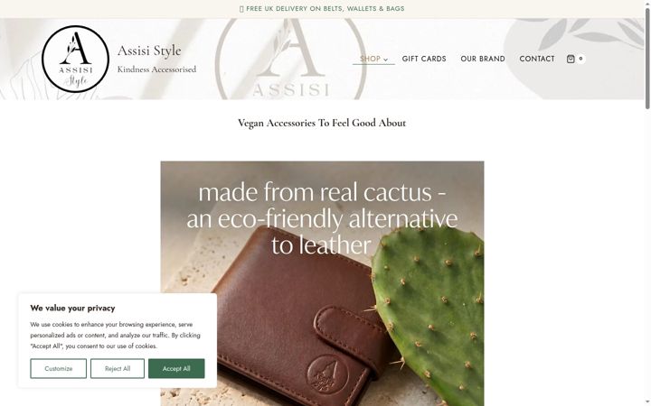 Screenshot of assisi.style