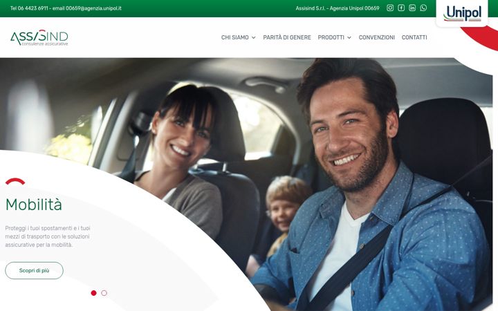 Screenshot of assisind.it
