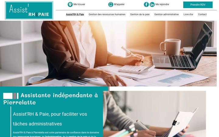 Captura de ecrã de assist-rh-et-paie.fr