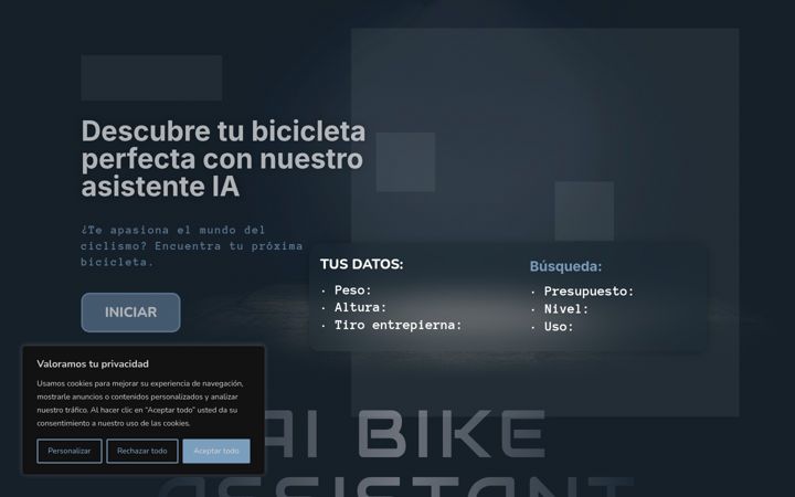 Screenshot of assist.bike