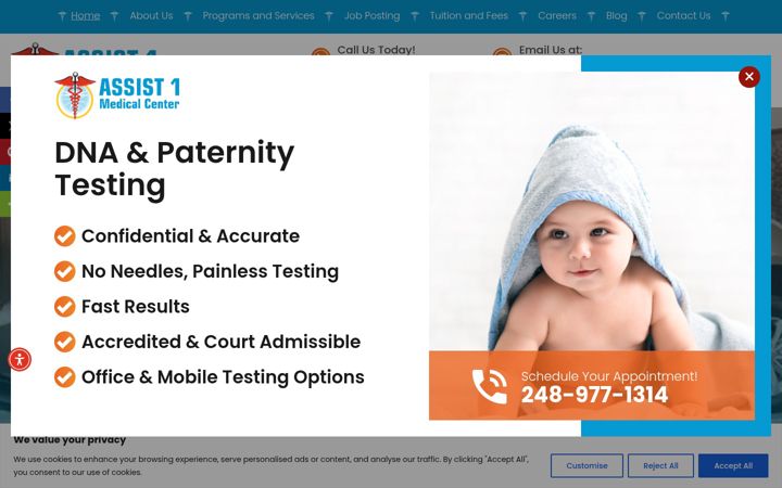 Zrzut ekranu assist1medcen.com