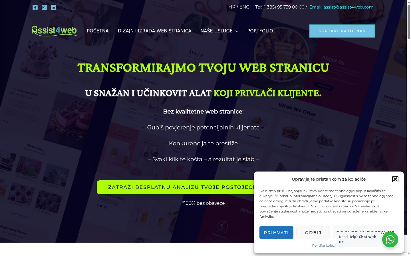 Screenshot tal-banner tal-kunsens muri qabel kwalunkwe interazzjoni