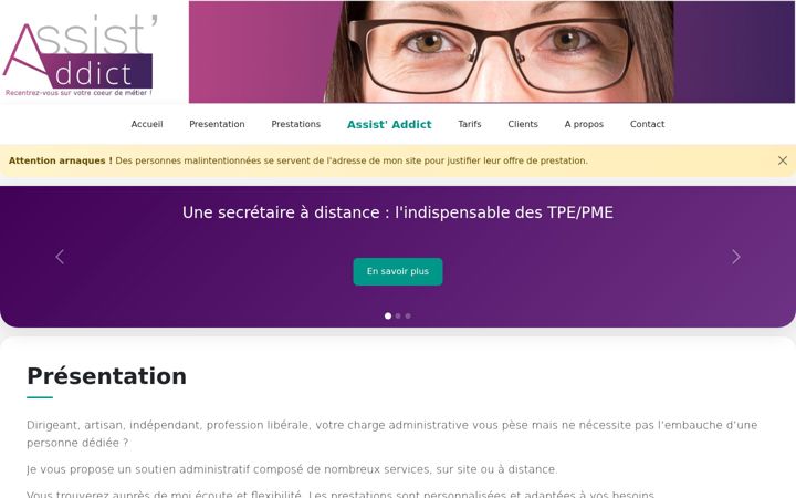 Capture d'écran de assistaddict.com