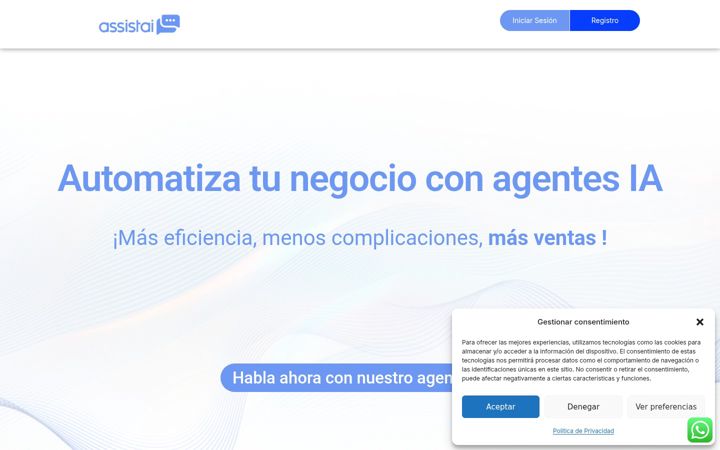 Screenshot of assistai.lat
