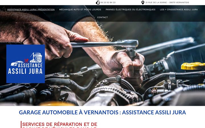 Ekraanipilt saidist assistance-assili-jura.fr
