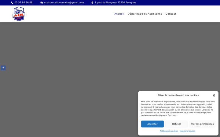 Ekraanipilt saidist assistance-depannage-libournaise.fr