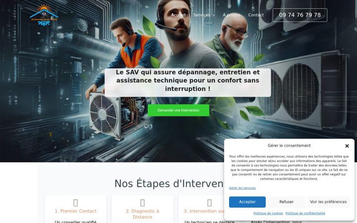 Captura de pantalla de assistance-ecoenergies.fr