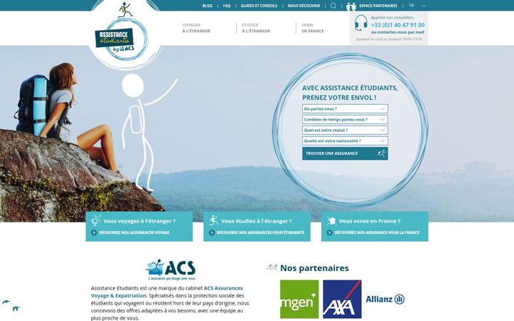 Screenshot of assistance-etudiants.com
