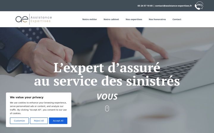 Ekraanipilt saidist assistance-expertises.fr