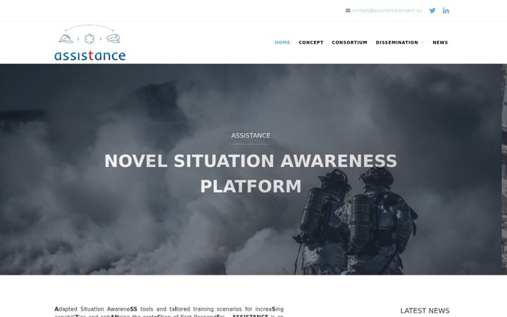 Captura de pantalla de assistance-project.eu