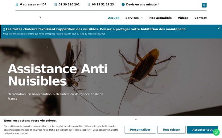 Captura de pantalla de assistanceantinuisibles.fr