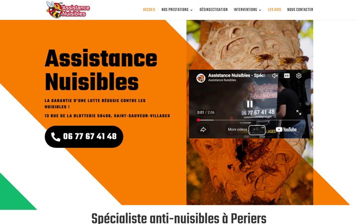 Zrzut ekranu assistancenuisibles.com