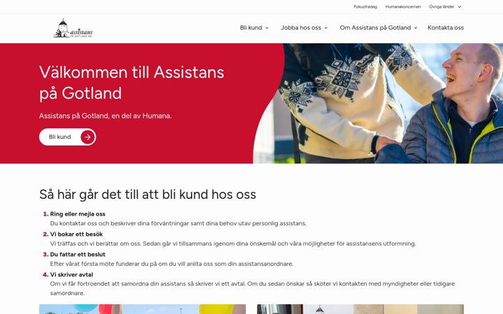 Screenshot of assistanspagotland.se
