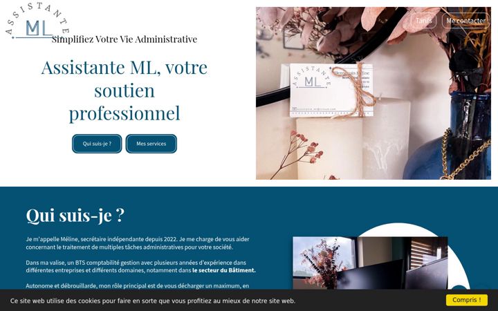 Screenshot of assistante-ml.com