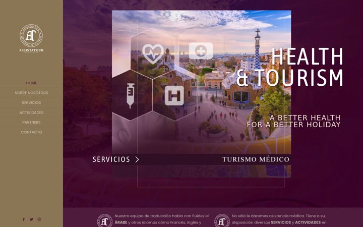 Screenshot of assistatour.com