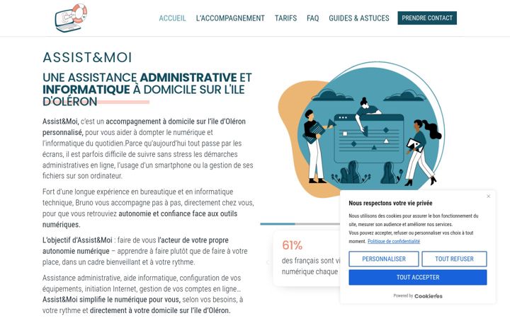 Screenshot of assiste-moi.fr