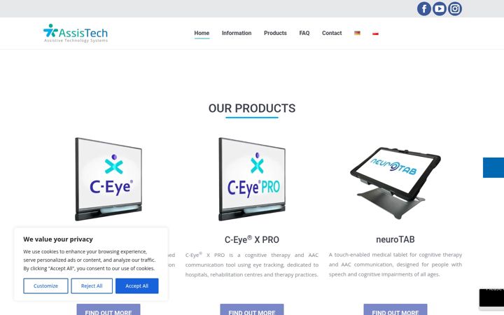Screenshot of assistech.eu