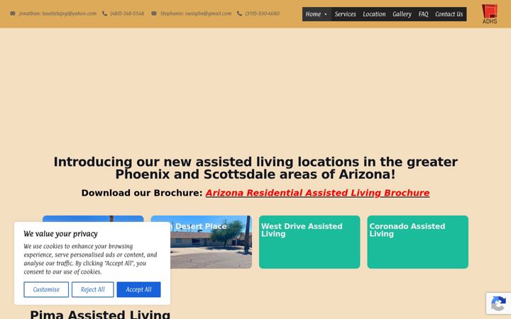 Ekrānuzņēmums no assistedlivinginaz.com