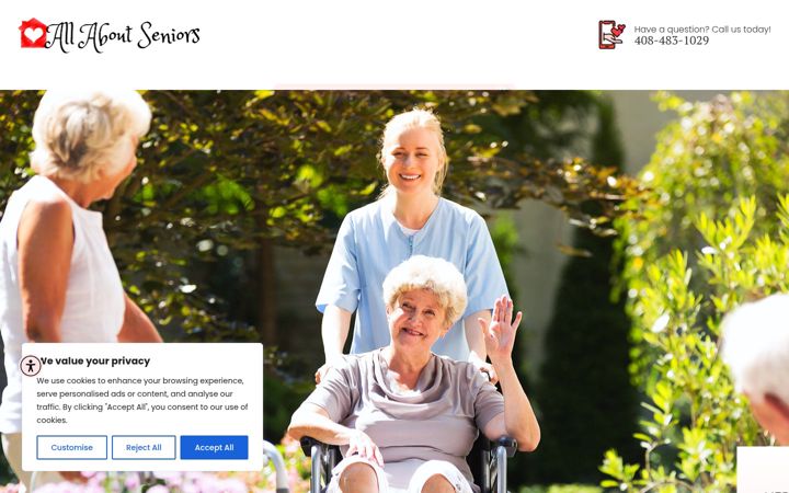 Screenshot of assistedlivingsanjose.com