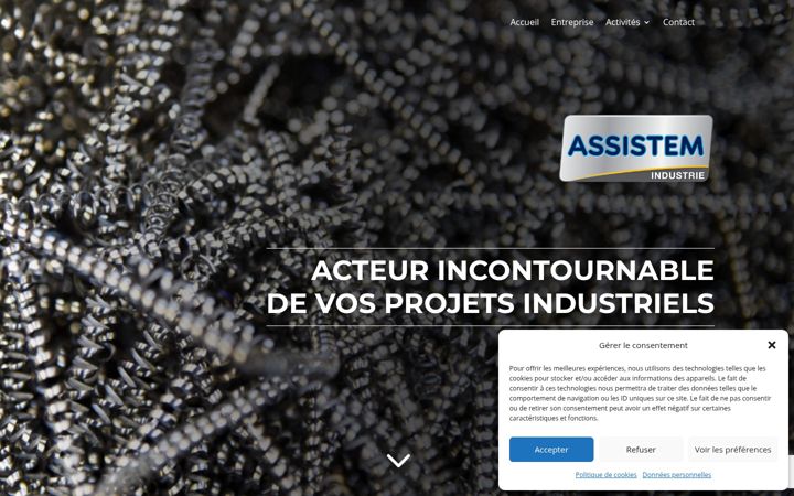 Screenshot of assistem.fr