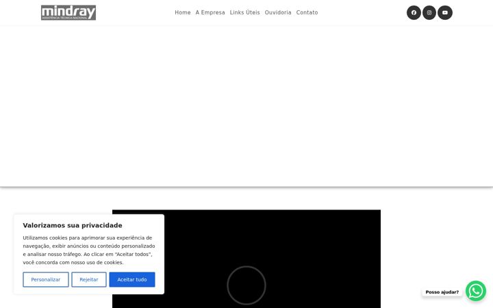 Skärmbild av assistencia-mindray.com.br