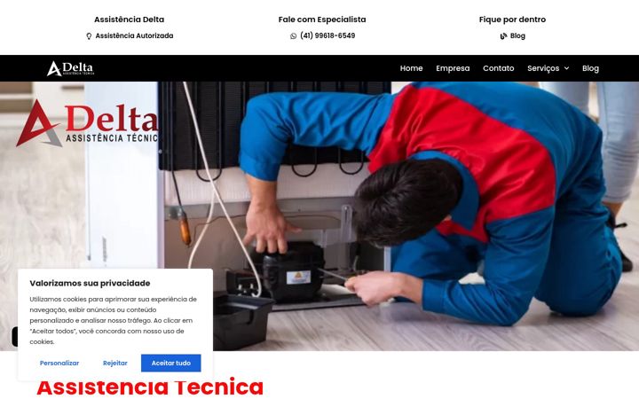 Screenshot of assistenciadelta.com.br