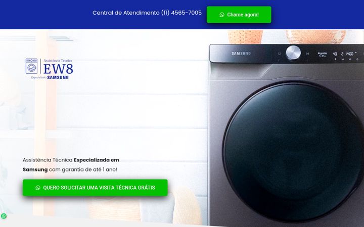 Screenshot of assistenciaew8.com.br