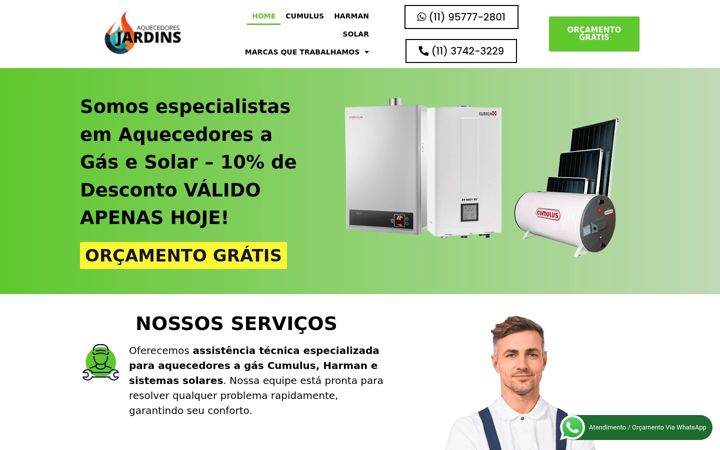 Screenshot of assistenciajardins.com.br