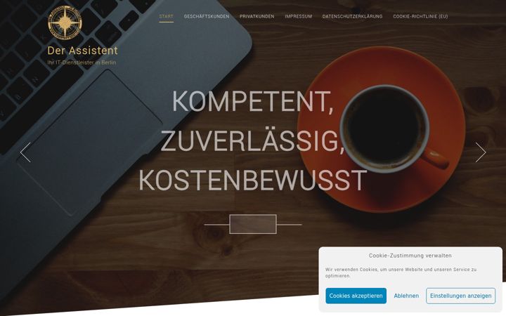 Screenshot of assistent-berlin.de