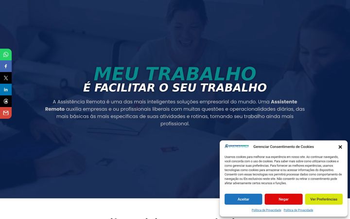 Screenshot of assistenteremoto.com.br