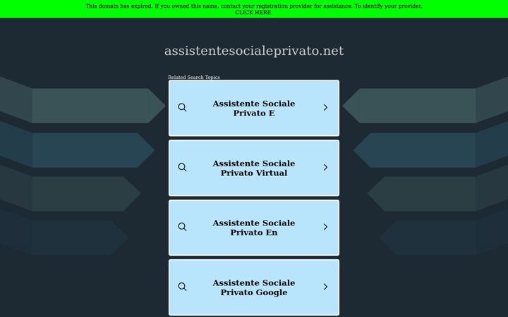 Screenshot van assistentesocialeprivato.net