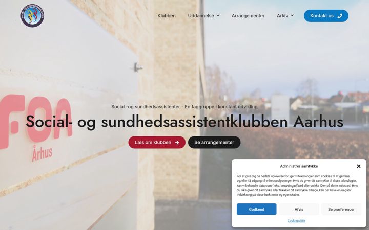 Screenshot of assistentklubben.dk